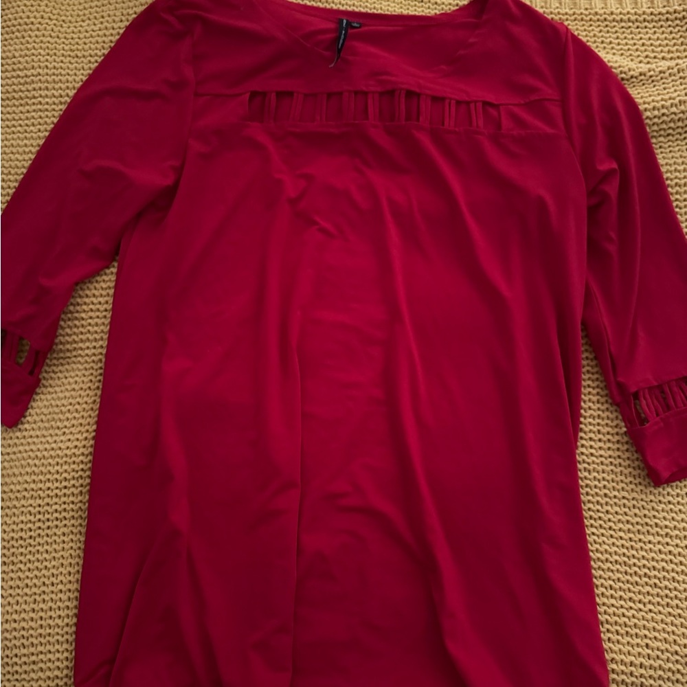 Elegant Red Women's Top